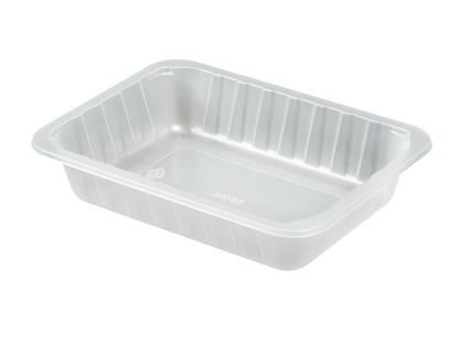 MEDIUM PORTION TRAYS TRANSPARENT