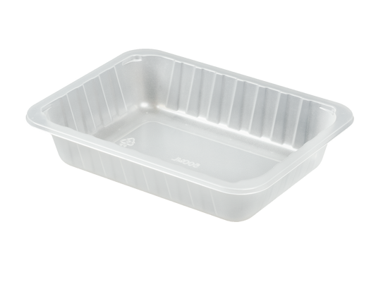 MEDIUM PORTION TRAYS TRANSPARENT