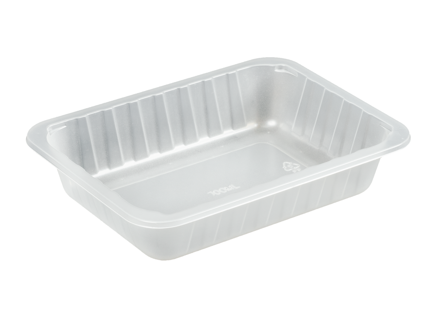 MEDIUM PORTION TRAYS TRANSPARENT